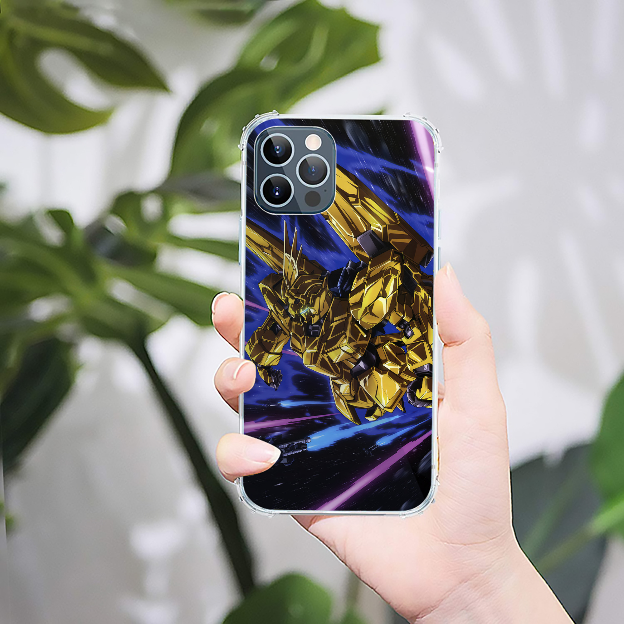 （画像用） 機動戦士ガンダム Mobile Suit Gundam 【iPhone 12シリーズ対応】透明スマホケース（クリアソフトケース）